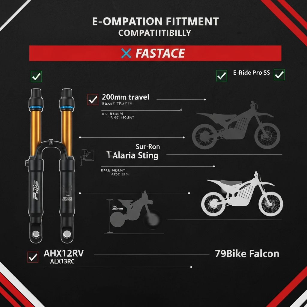 Fastace Suspension Fitment Guide for Talaria, E-Ride Pro, Sur-Ron and 79Bike Falcon